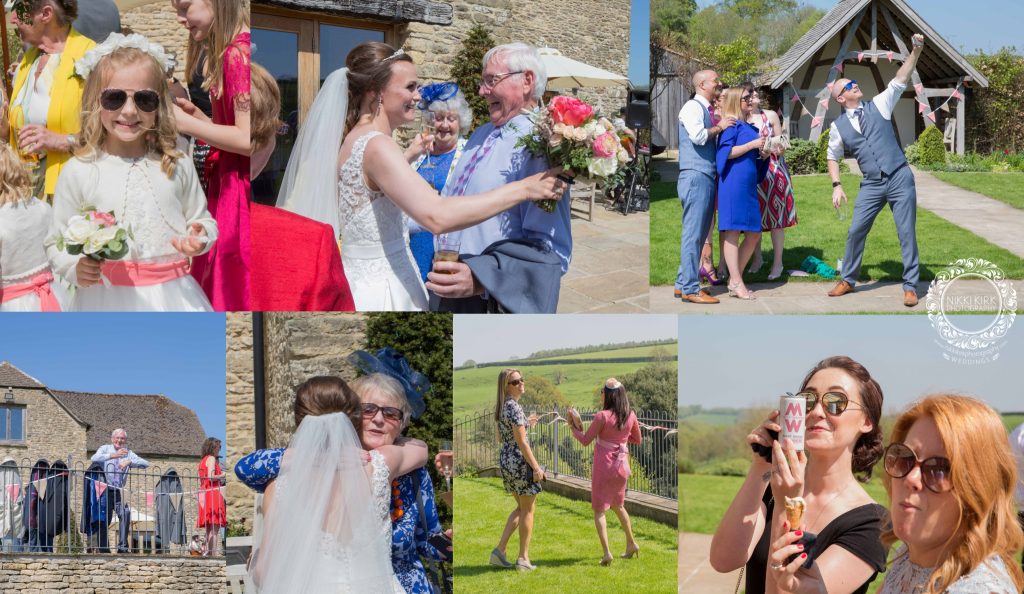 Kingscote Barn wedding photography