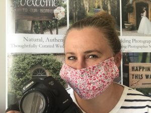 Social distancing wedding photographer